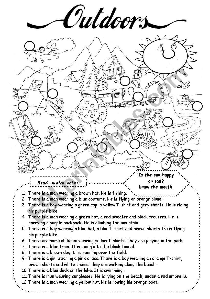 Outdoors (1) worksheet