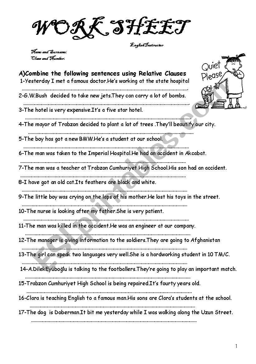 worksheet worksheet