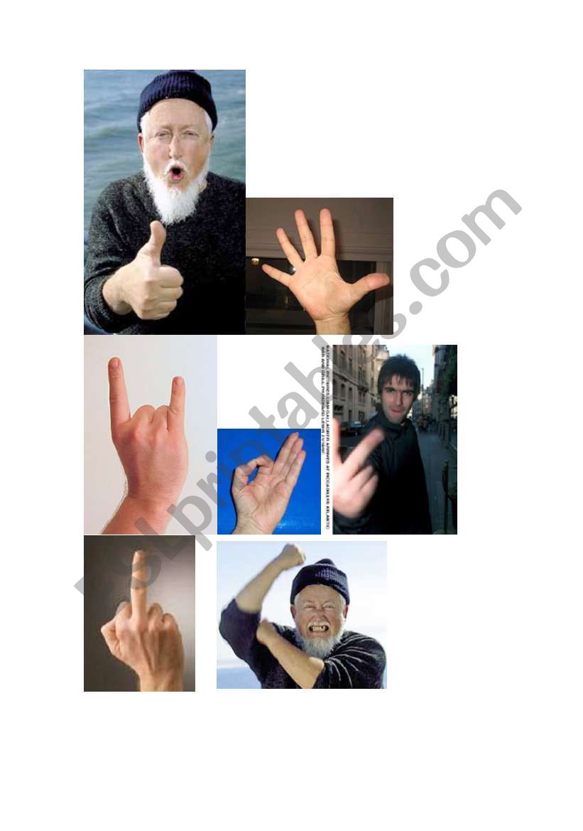 International Insults - hand gesture pics