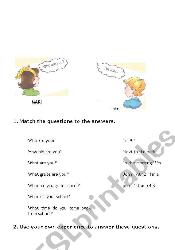 LET S TALK worksheet