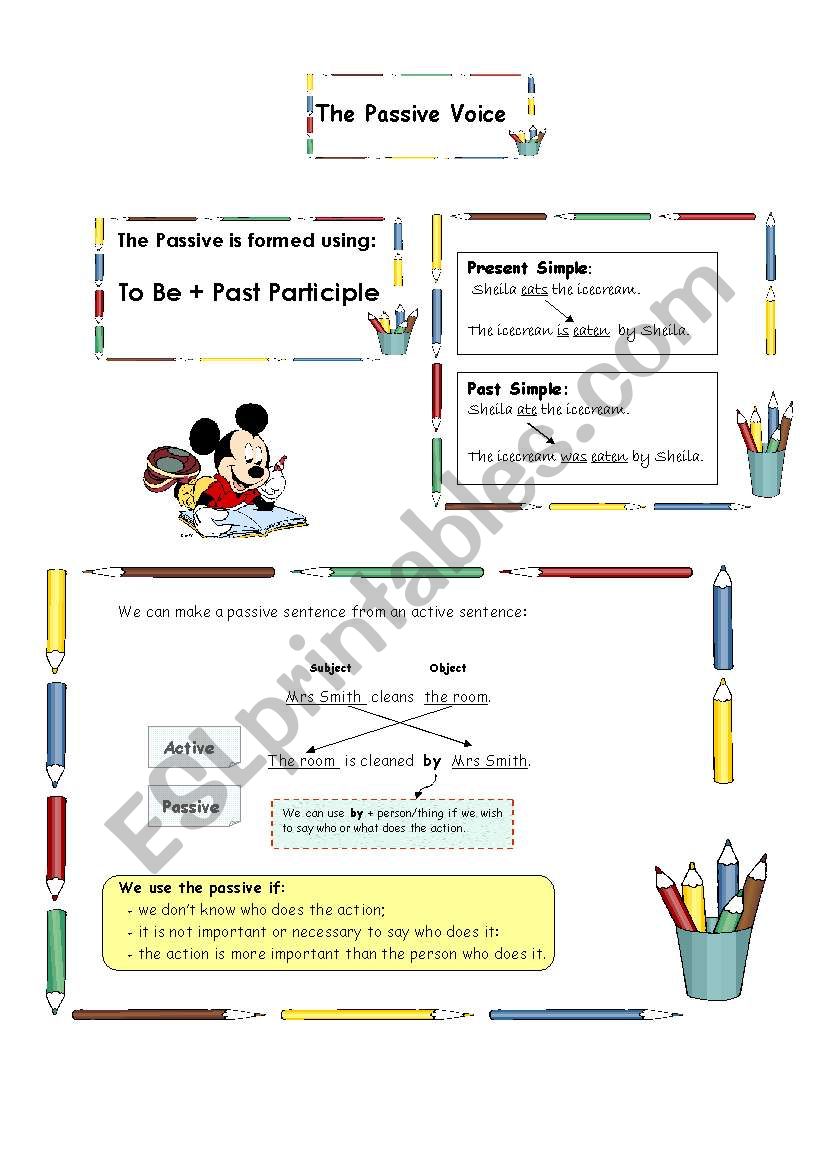 Passive Voice worksheet