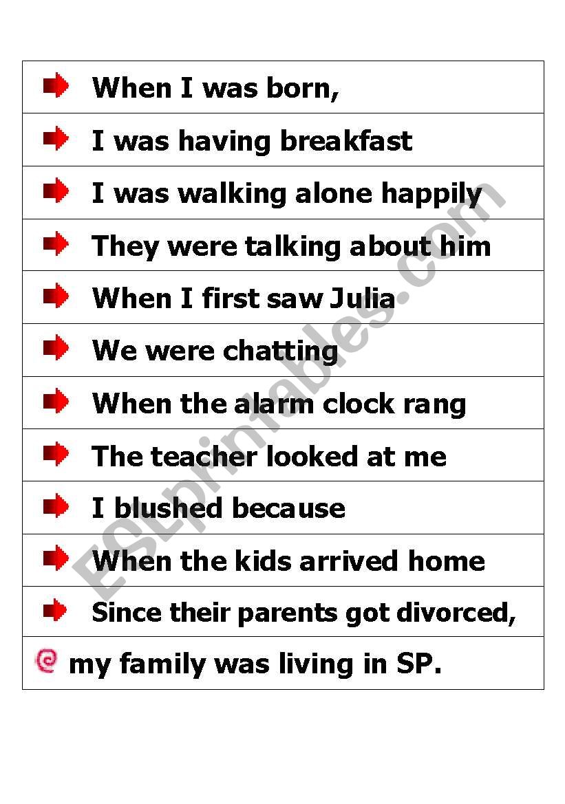 Past Simple & Past Continuous worksheet