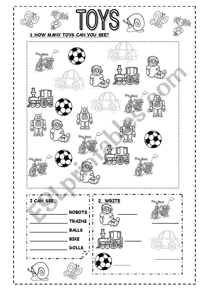 TOYS worksheet