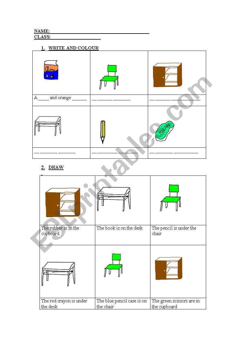 PREPOSITIONS worksheet