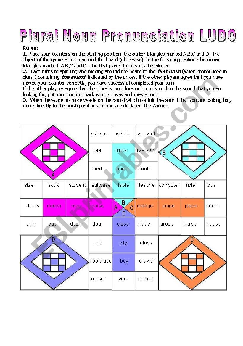 Plural Noun Pronunciation Ludo