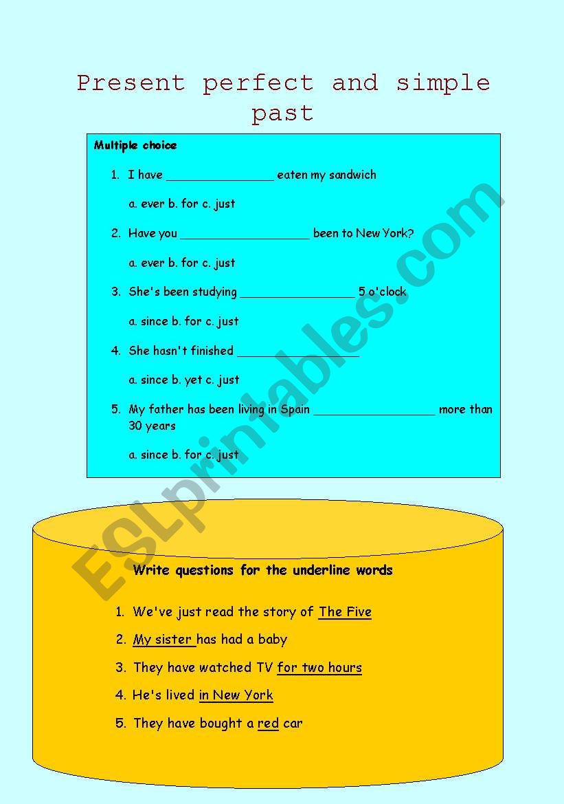 present perfect and simple past