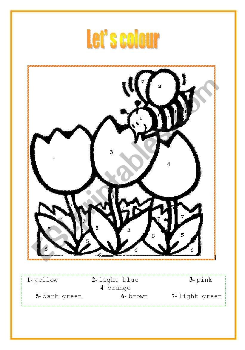 lets colour worksheet