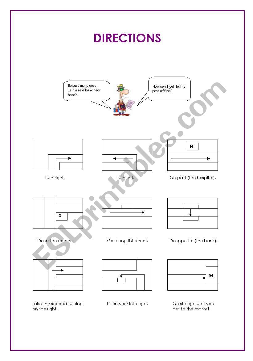 Directions worksheet