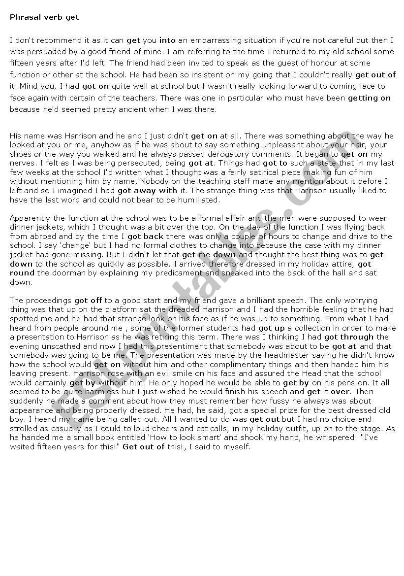 GET worksheet