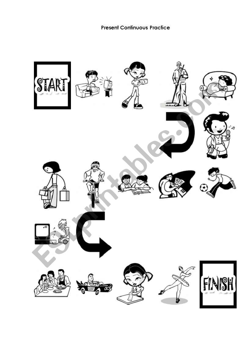 Present Continuous worksheet