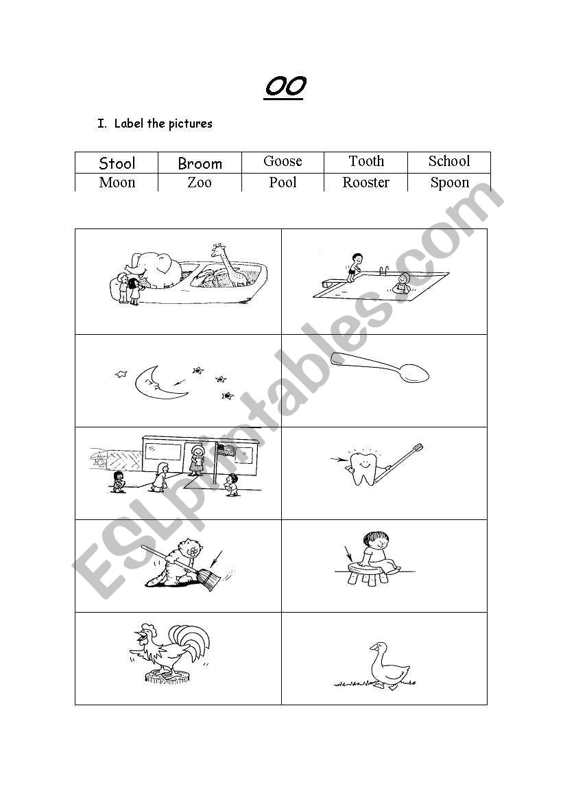 Phonics Vowel sound u worksheet