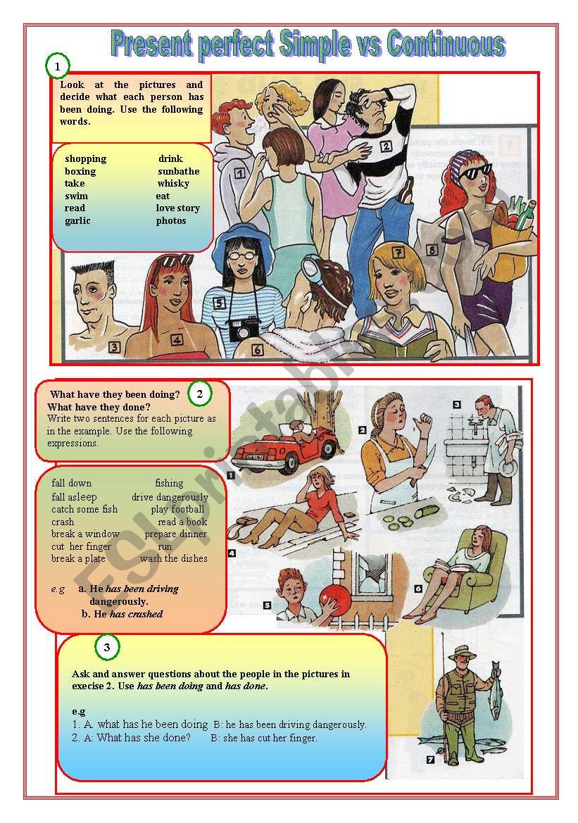 present perfect vs present perfect continuous