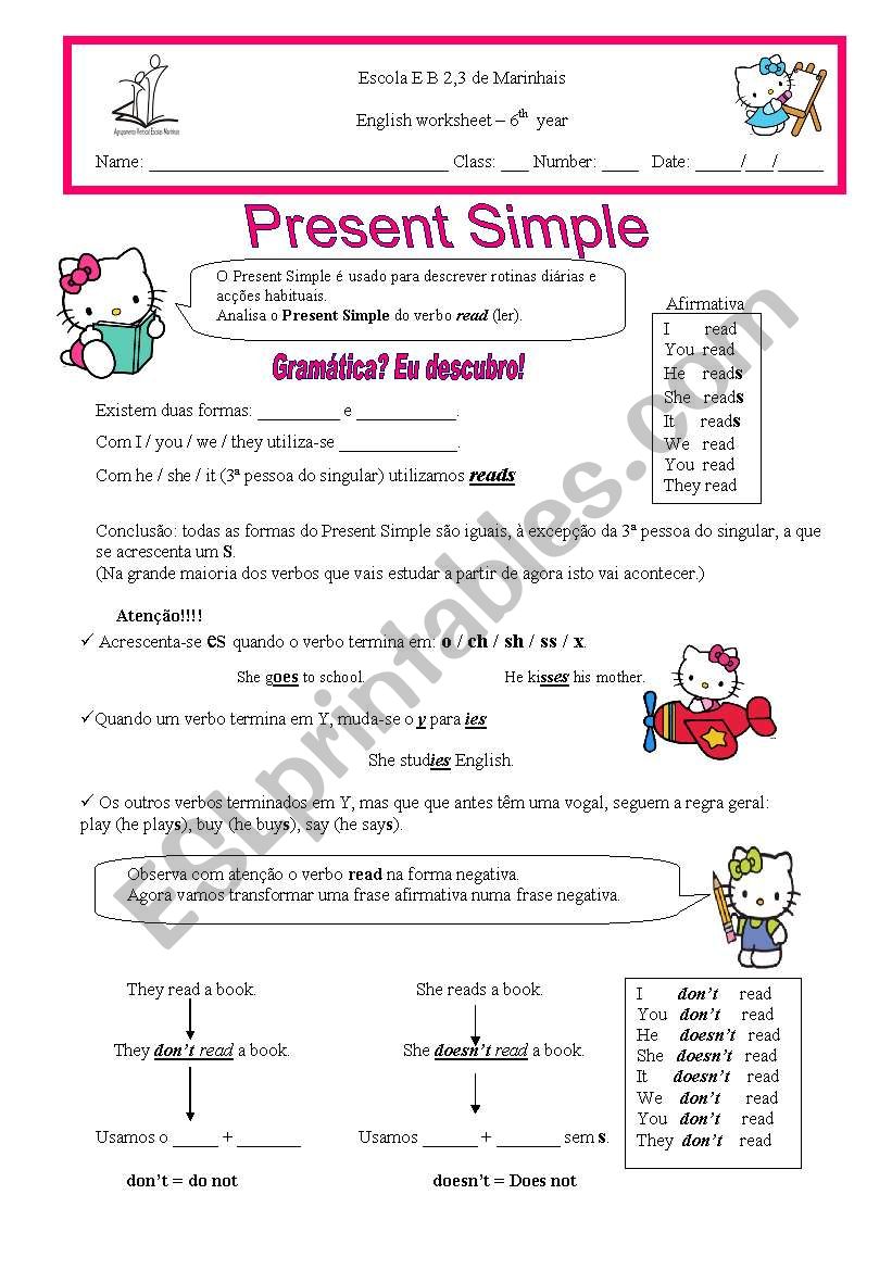 Present Simple worksheet