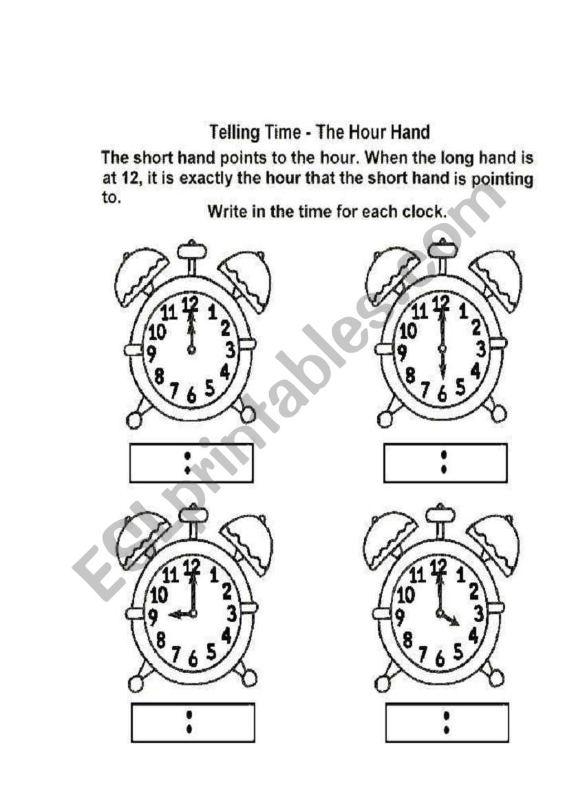 whats the time worksheet