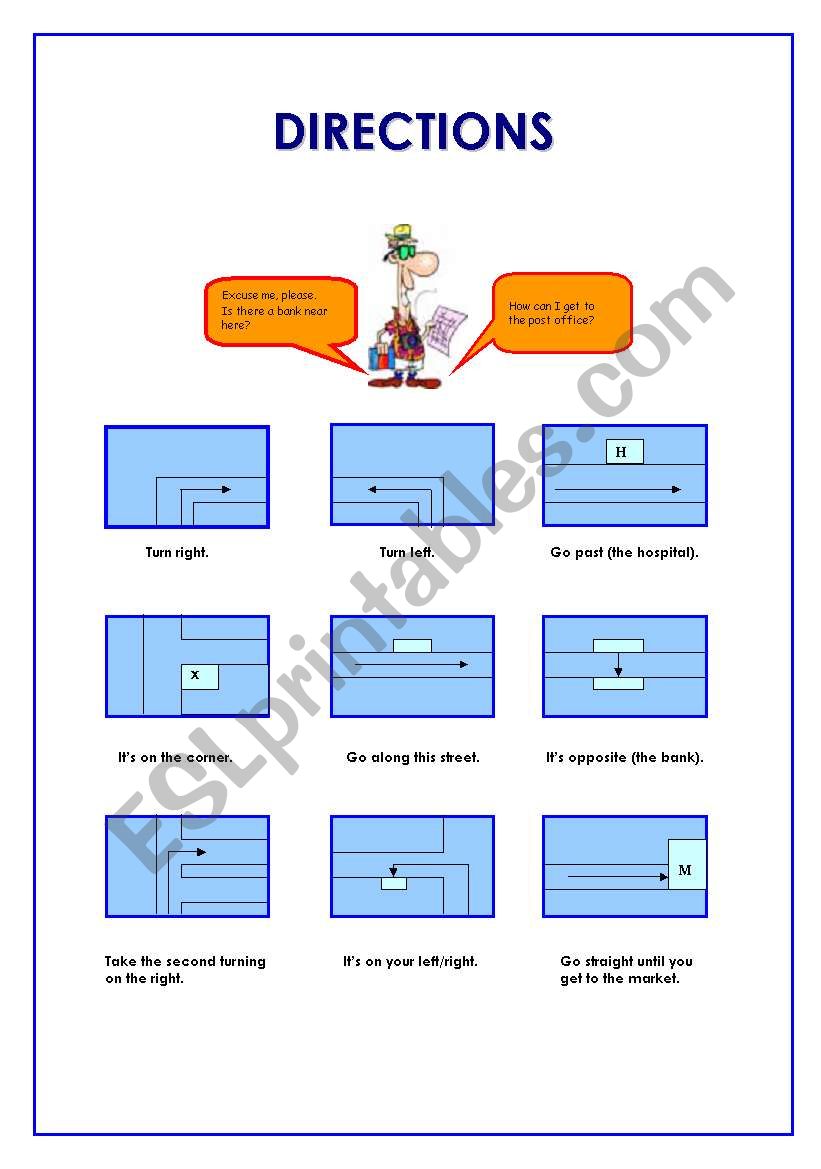 DIRECTIONS worksheet