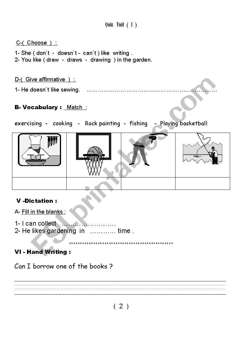 WORK SHEET worksheet