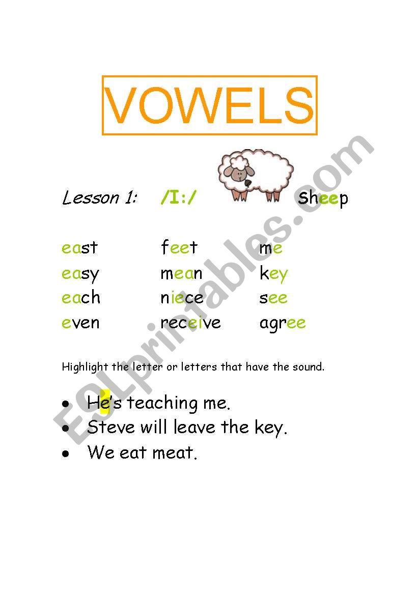 Phonetics / Vowels / /I:/ sound