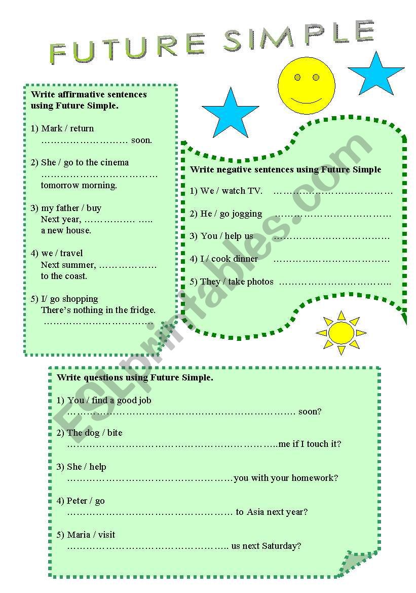 Future Simple worksheet