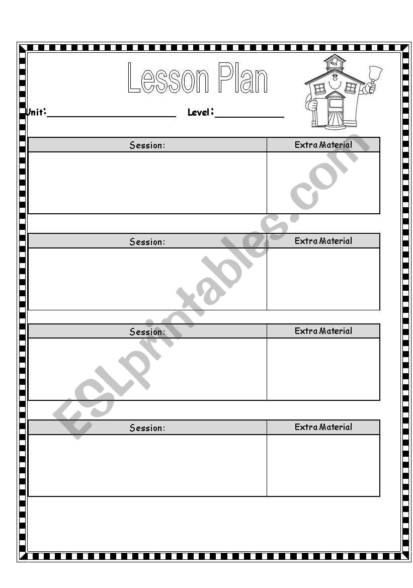 Lesson Plan worksheet