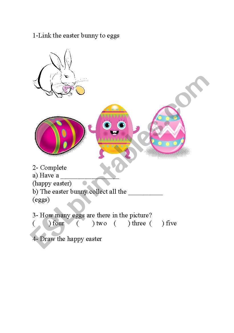 HAVE A HAPPY EASTER!!!! worksheet
