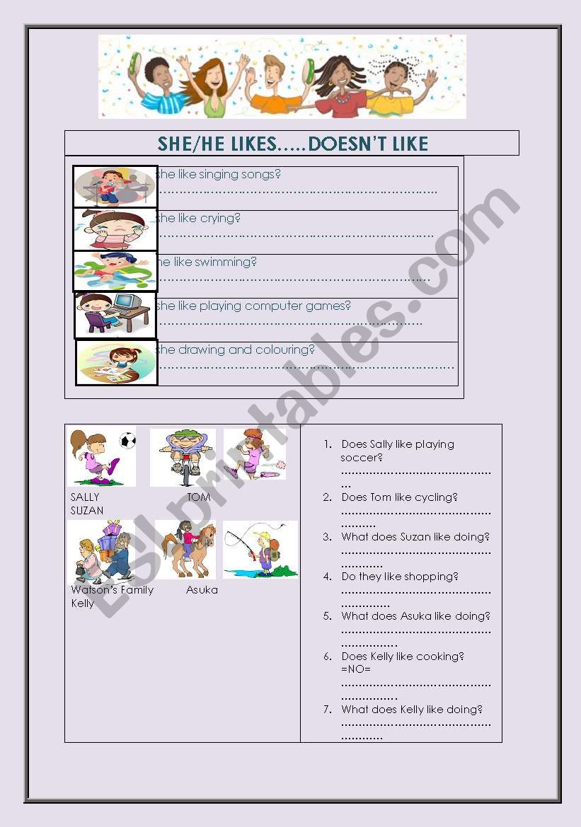 simple present worksheet