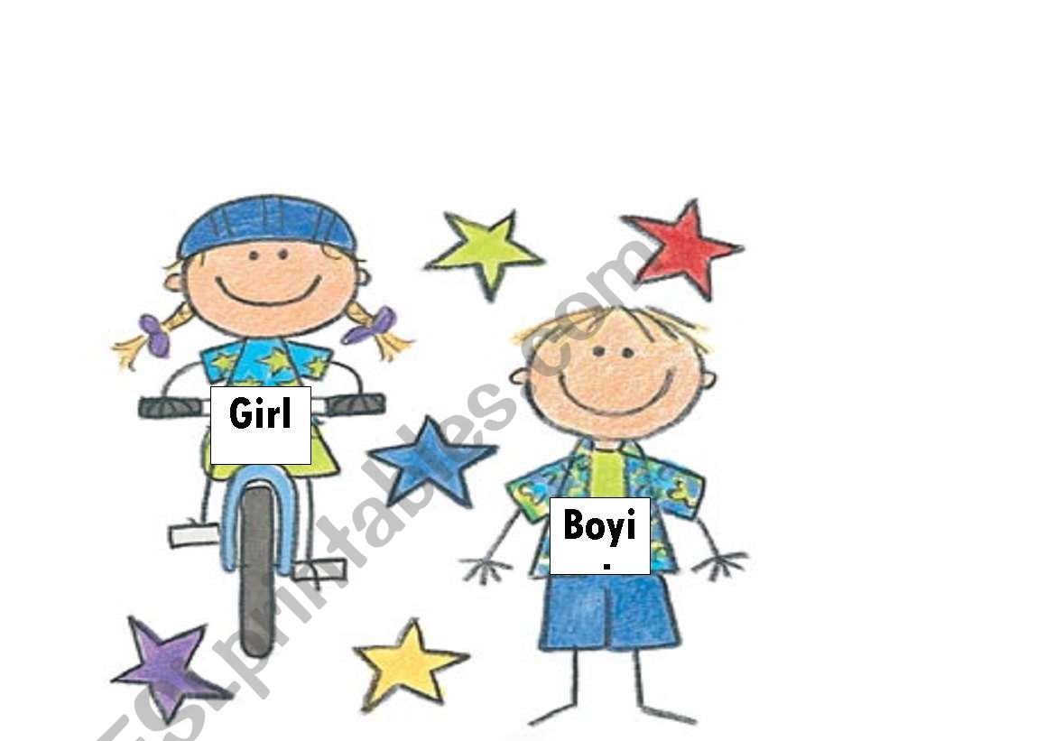 boy and girl worksheet