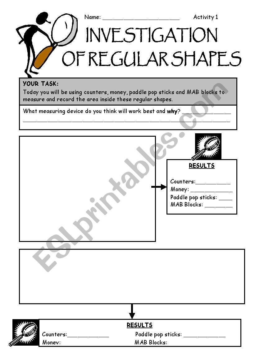 Investigation worksheet