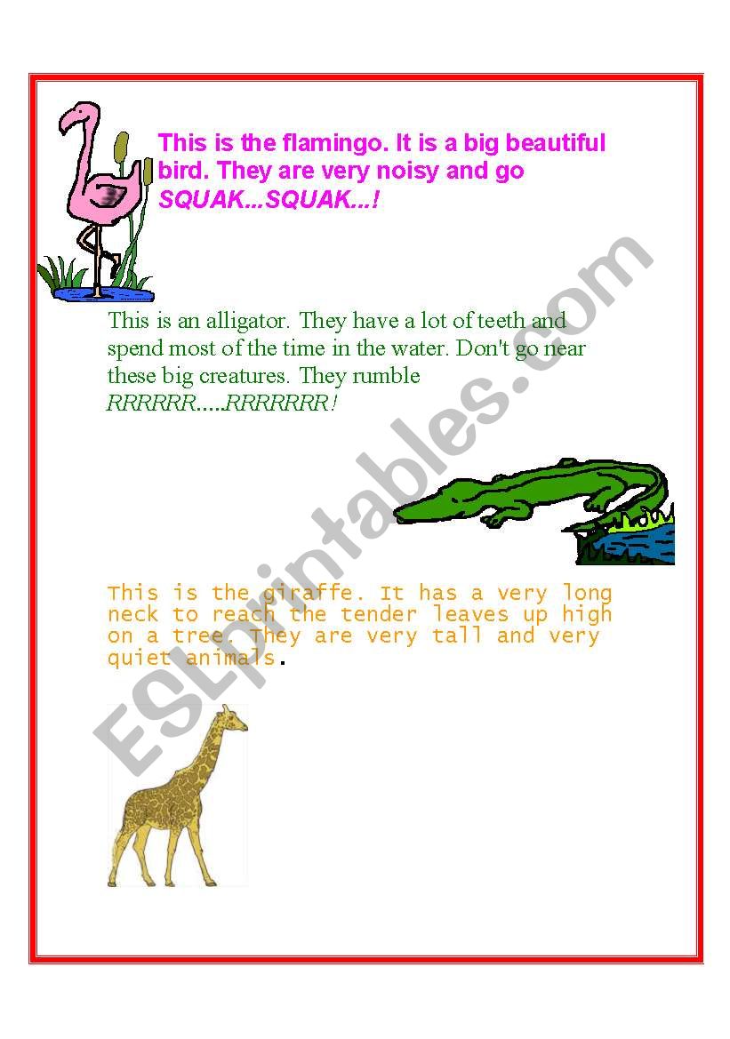 wild animals worksheet