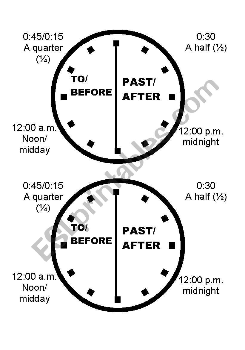 Time telling worksheet