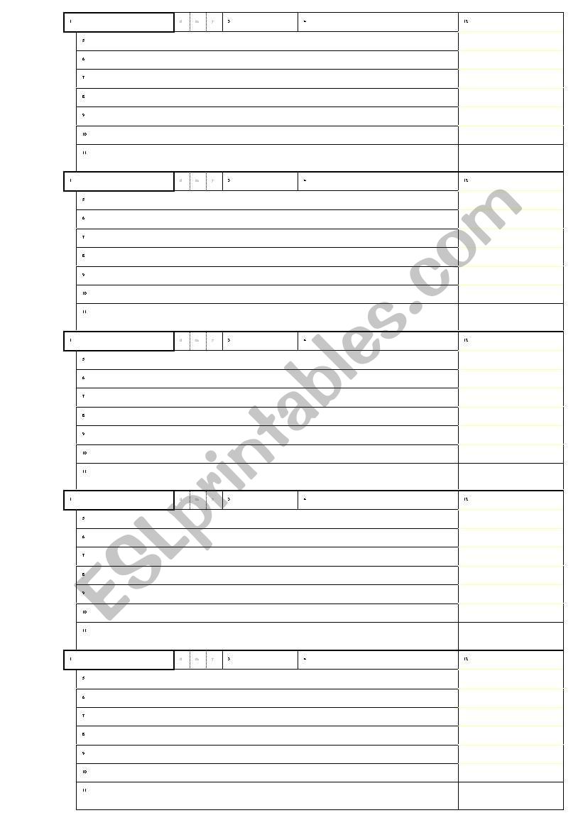 Vocabulary Log Definition Template