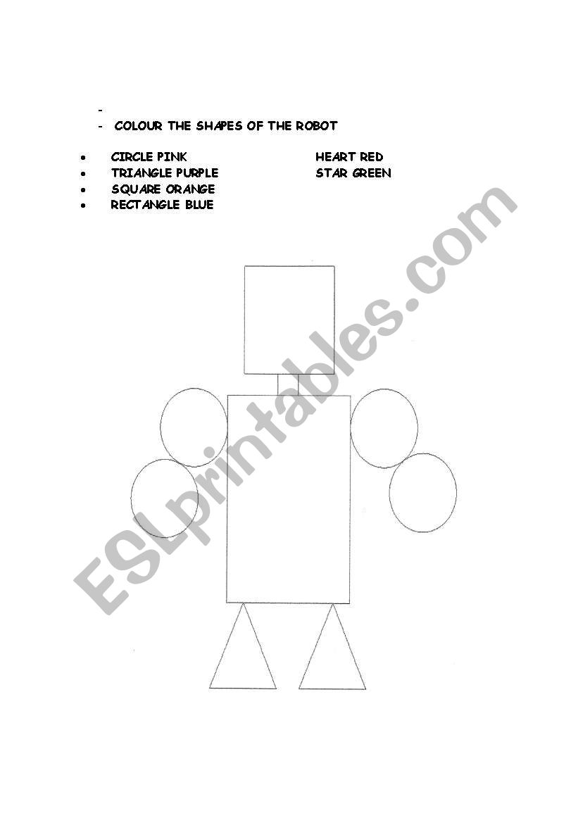 shapes and colour worksheet