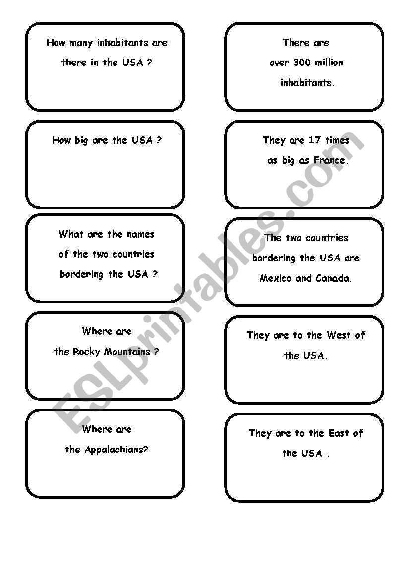 quiz usa n6 worksheet