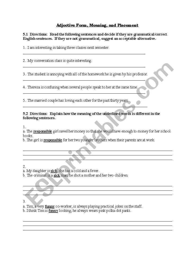 english-worksheets-adjective-form-meaning-and-placement