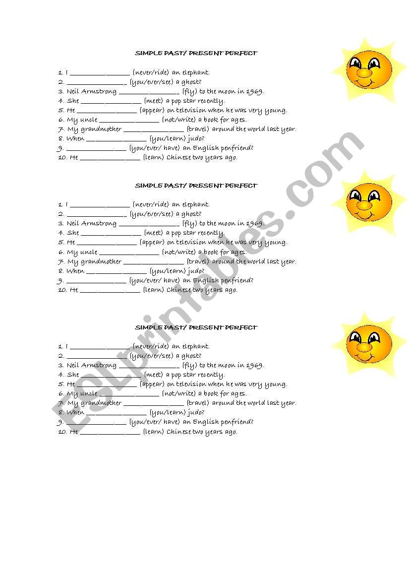 Present Perfect Versus Simple Past