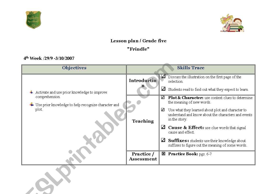 english-worksheets-frindle