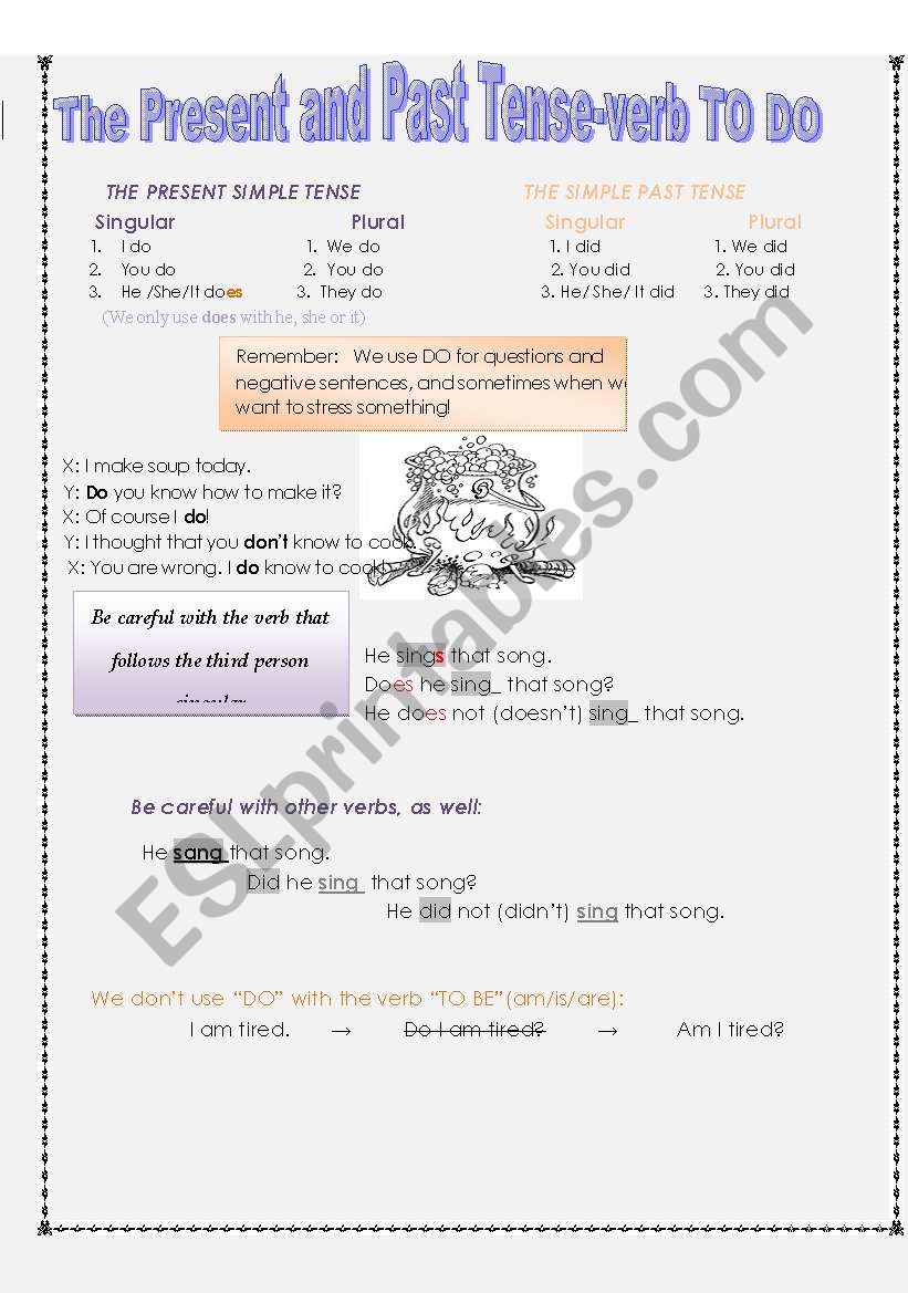 Verb TO DO  worksheet