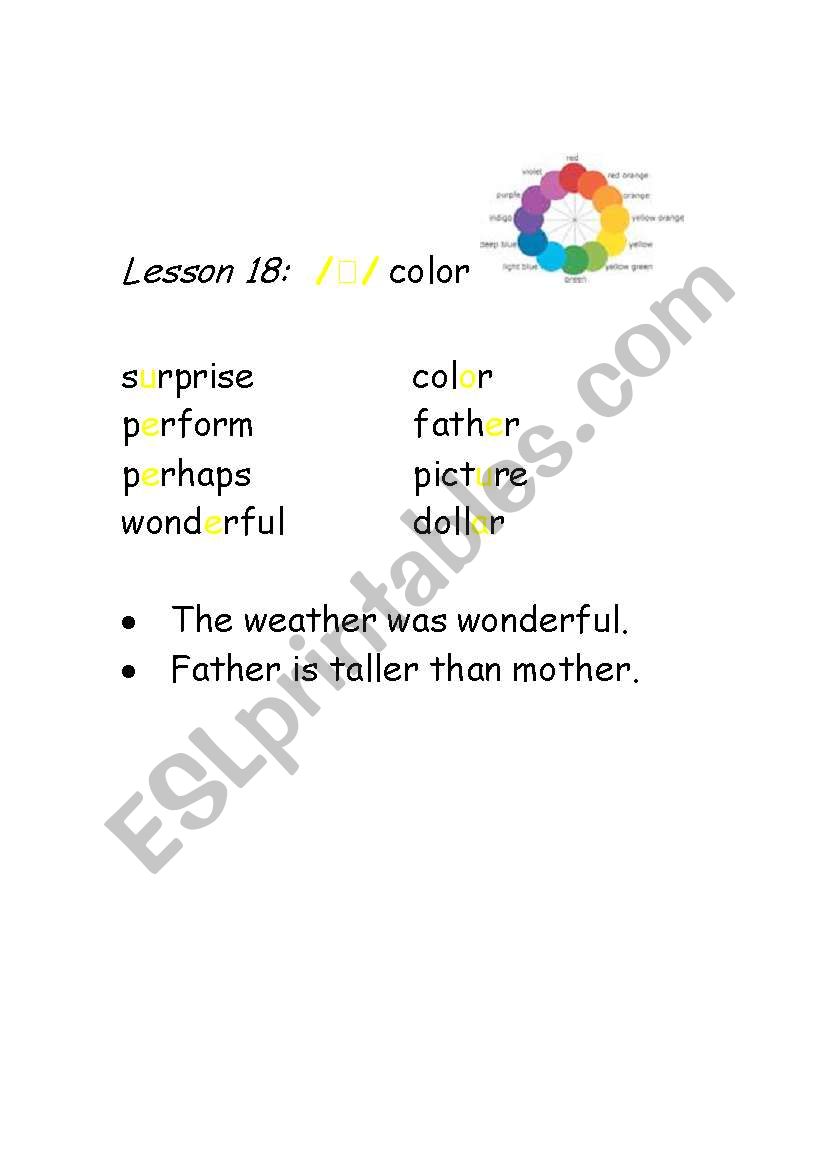 Phonetics-vowel sound / ɚ /