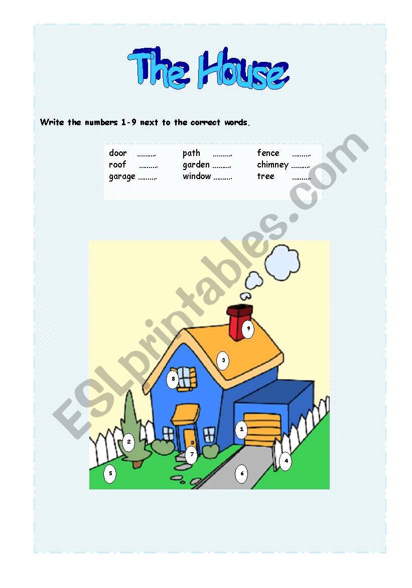 The house worksheet