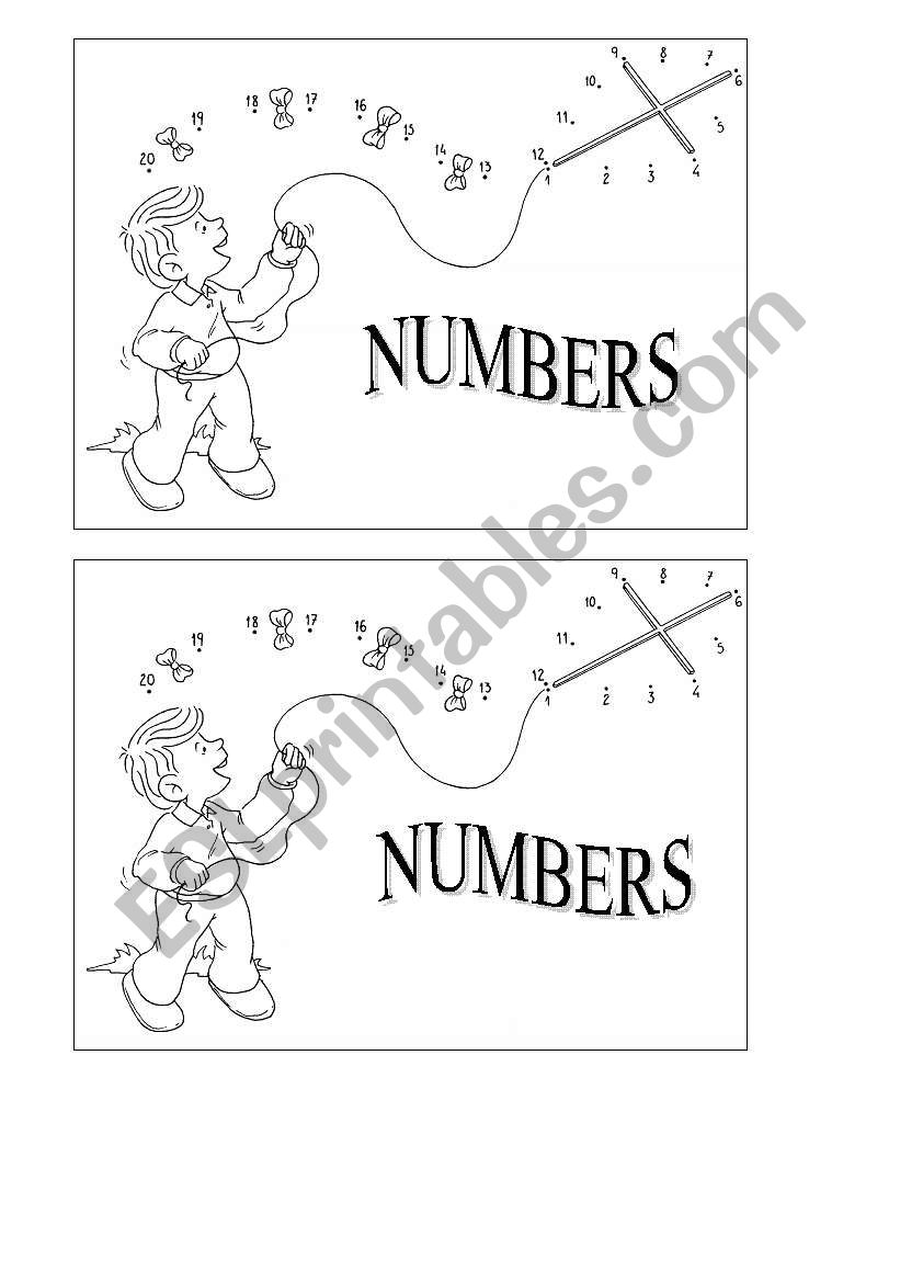 The numbers worksheet