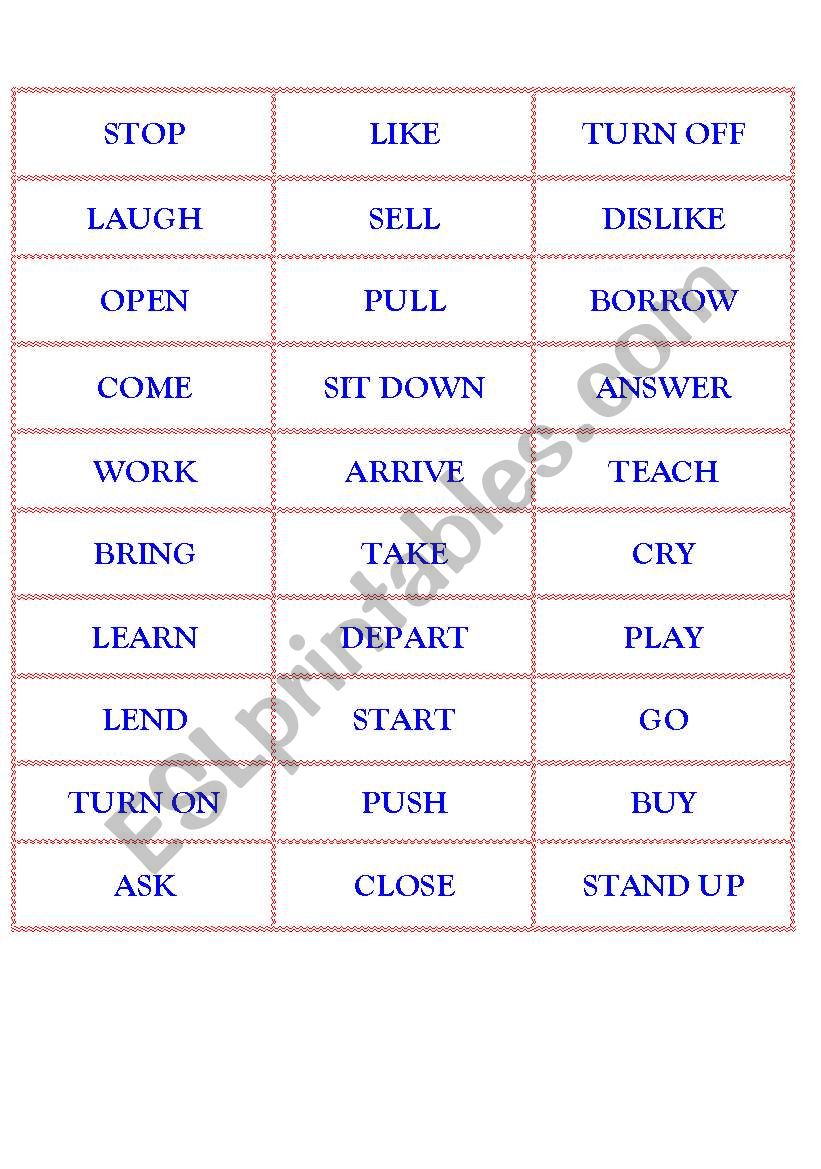 MATCH OPPOSITE VERBS 01 worksheet