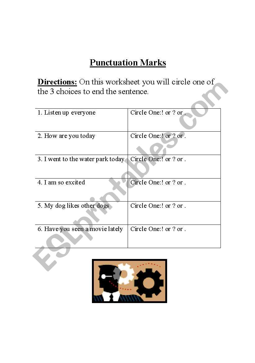 Punctuation Marks worksheet