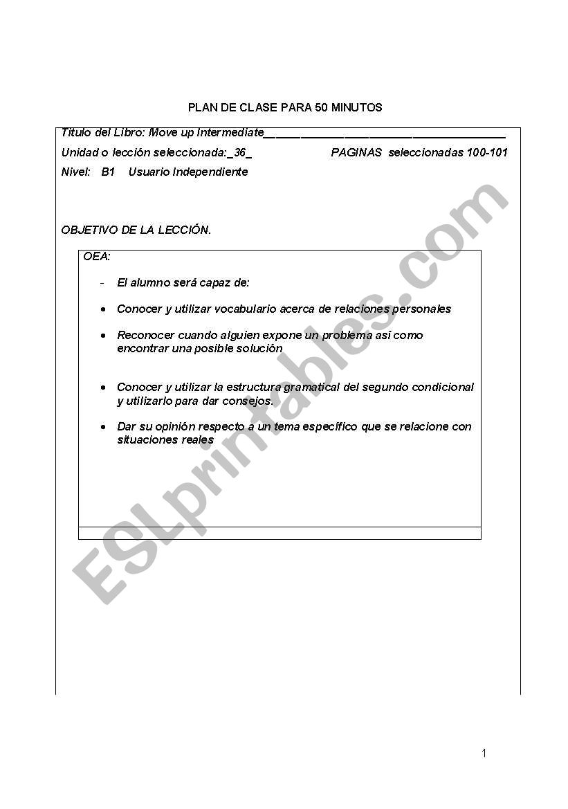 First Conditional worksheet