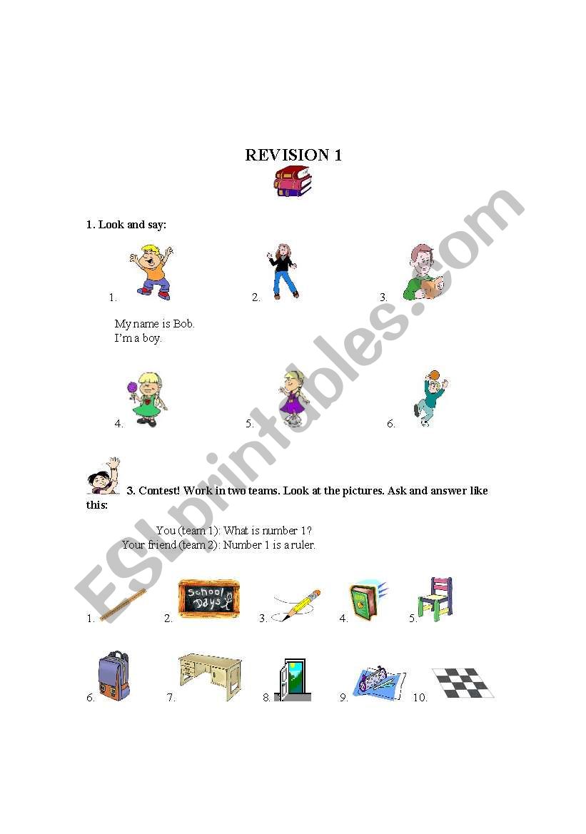 revision worksheet