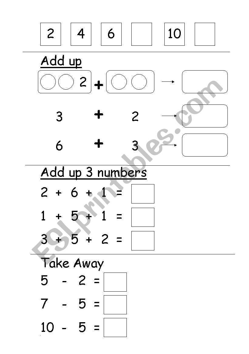 Addition worksheet