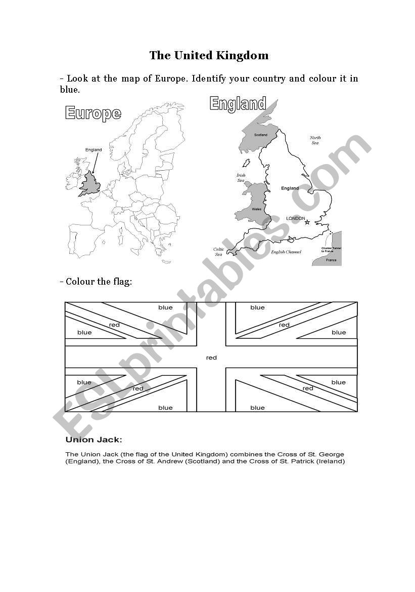 the united kingdom worksheet