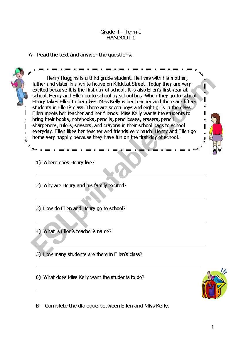 School  worksheet