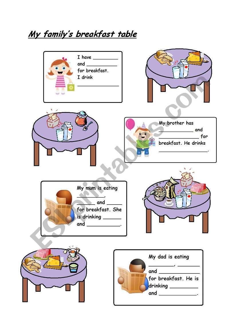 My familyÂ´s breakfast table part 1