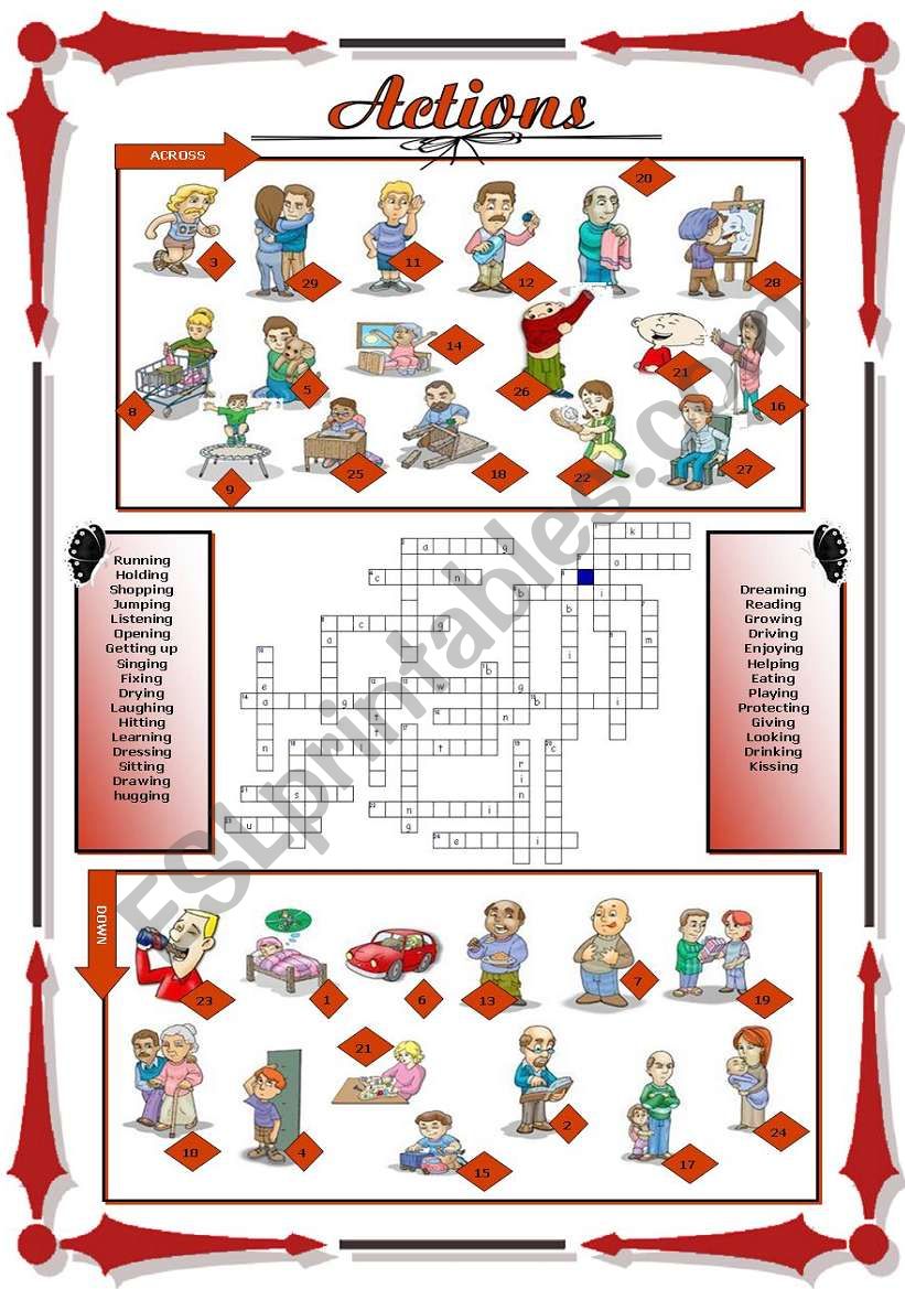 Actions (2/2) worksheet