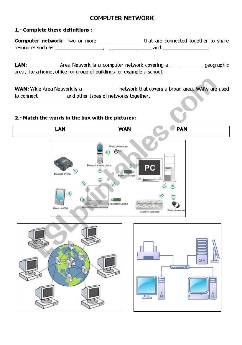 COMPUTER NETWORK worksheet