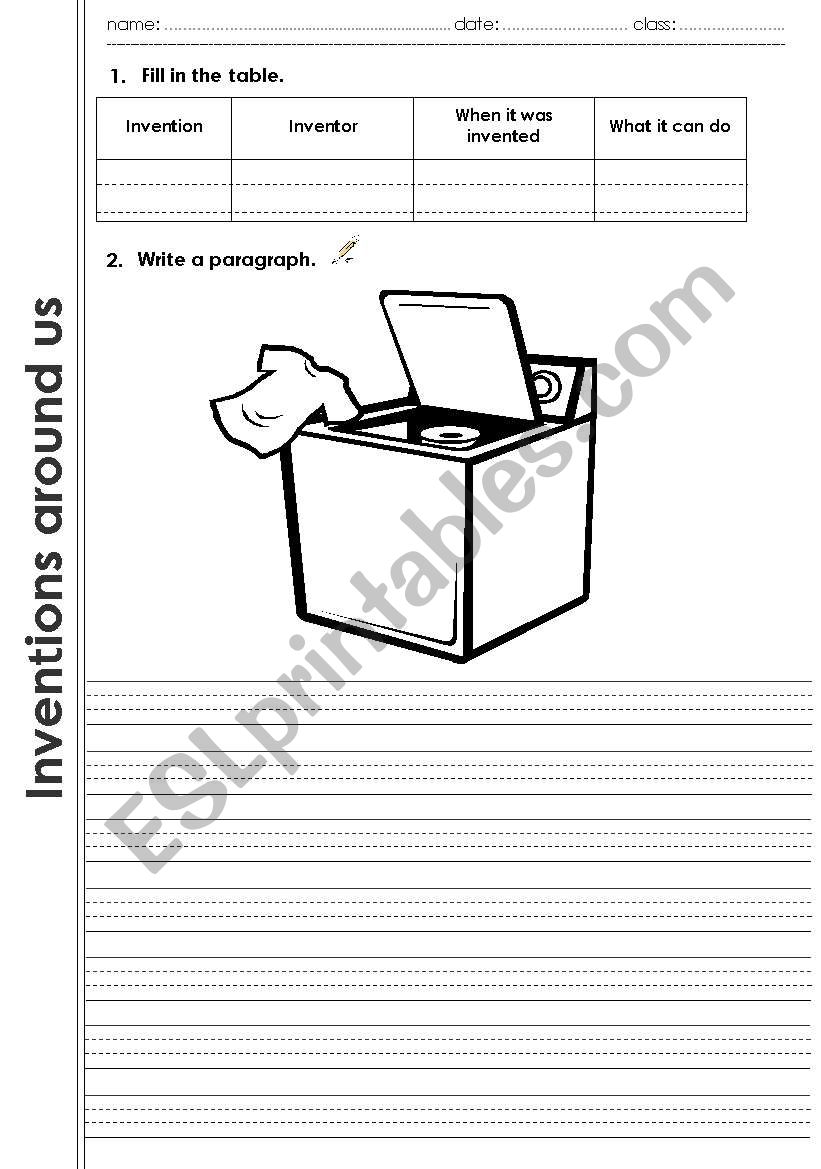 Inventions_guided_writing worksheet